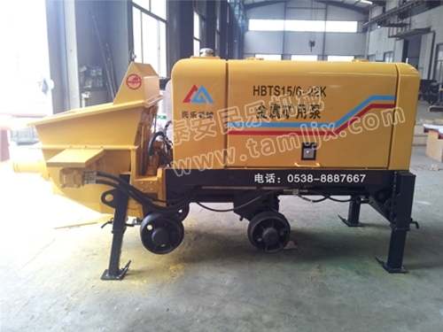 礦用濕噴臺車，礦用混凝土泵，礦用攪拌機發貨
